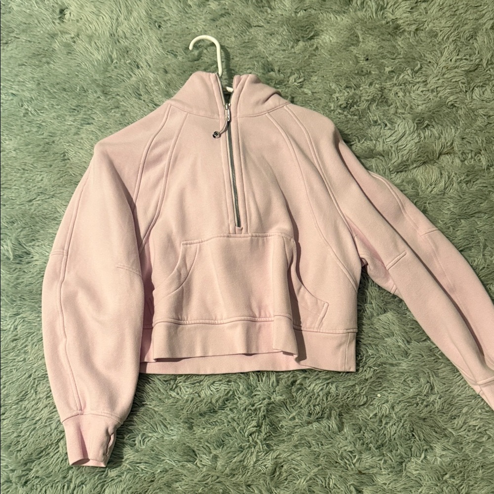 Lululemon Athletica Light Pink Half-Zip Hoodie